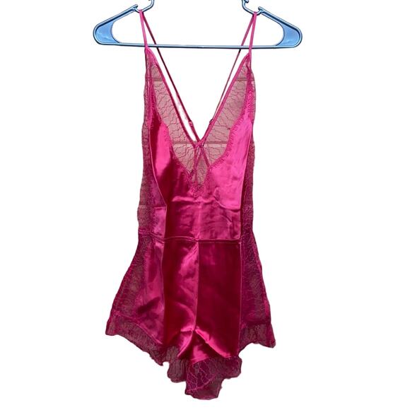 Naked Princess Silk Lace Ella Romper Sexy Lingerie New with Tags Size Medium - Picture 2 of 11